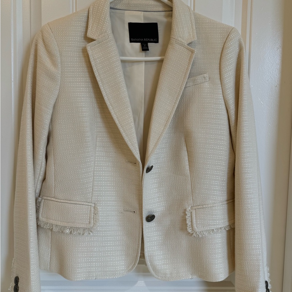 Not available-Cream Blazer